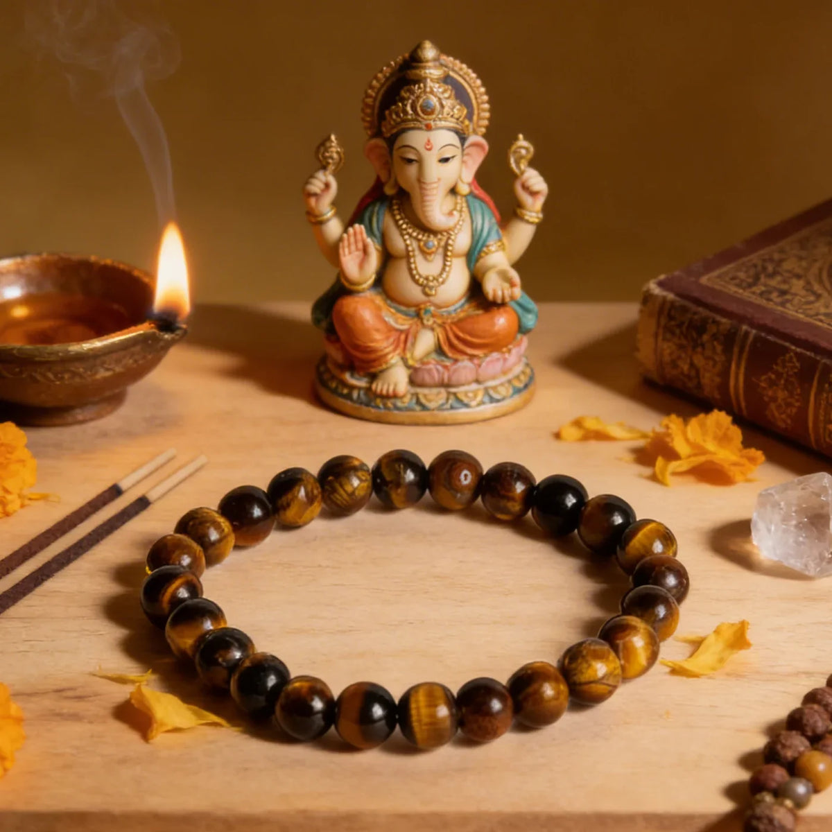 Tiger Eye Bracelet for Confidence, Protection & Success | Natural Stone Bracelet
