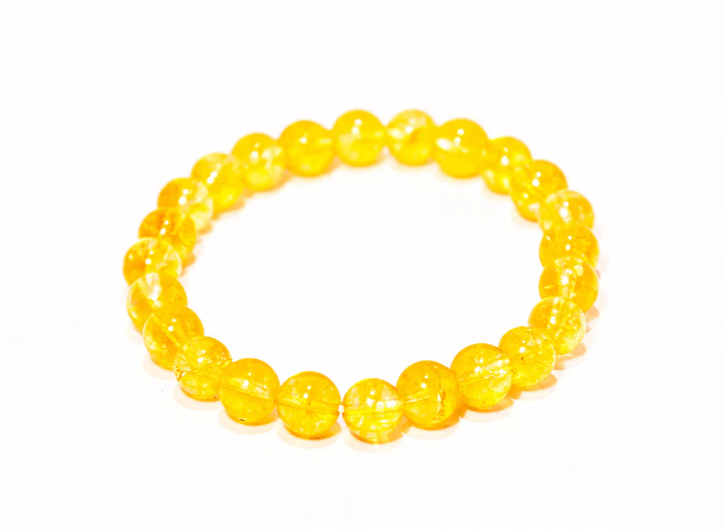 Natural Citrine Bracelet for Wealth, Success & Abundance | Genuine Crystal Stone Bracelet
