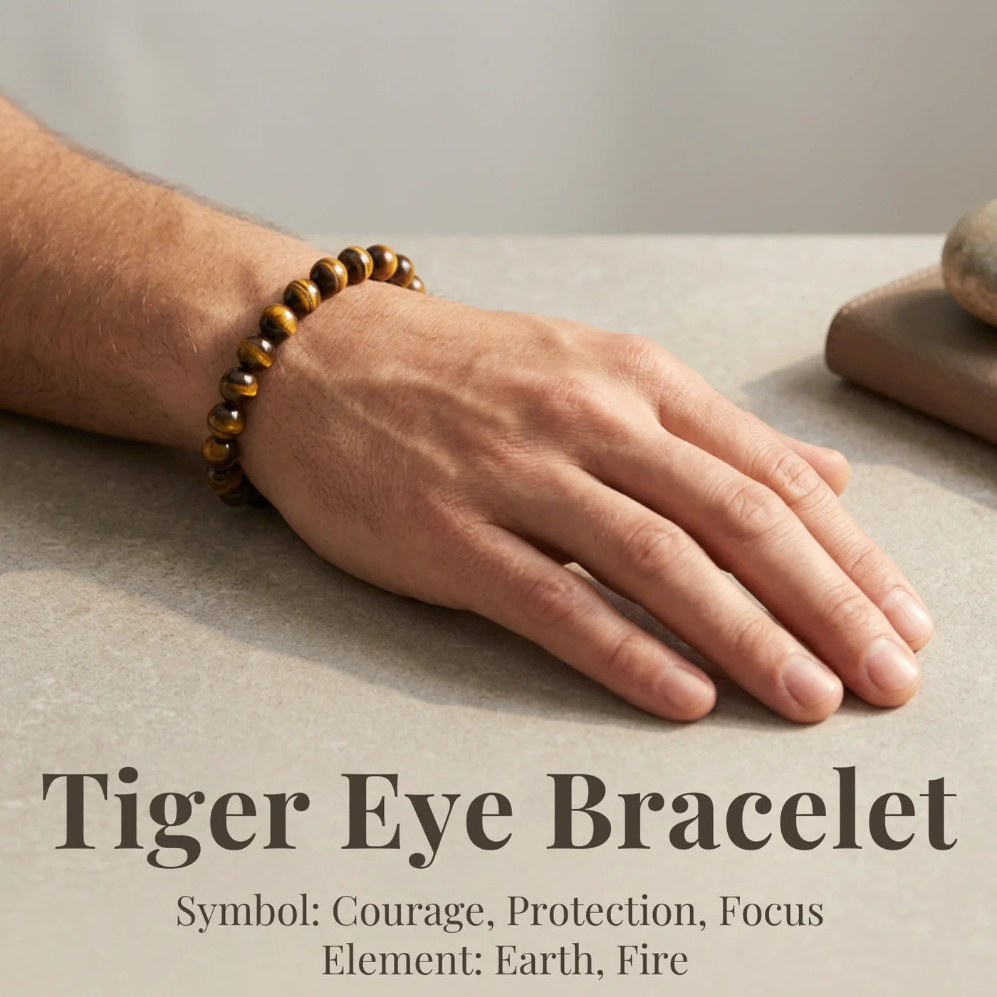 Tiger Eye Bracelet for Confidence, Protection & Success | Natural Stone Bracelet