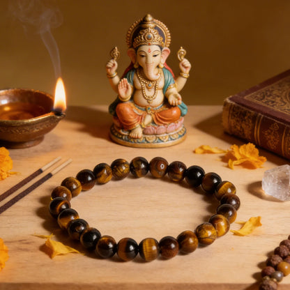 Tiger Eye Bracelet for Confidence, Protection & Success | Natural Stone Bracelet