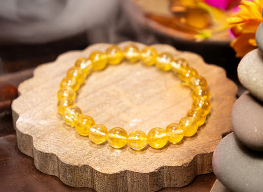 Natural Citrine Bracelet for Wealth, Success & Abundance | Genuine Crystal Stone Bracelet