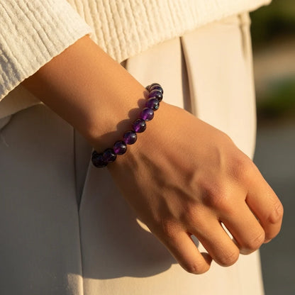Natural Amethyst Bracelet for Peace, Positivity & Spiritual Growth