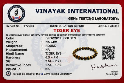 Tiger Eye Bracelet for Confidence, Protection & Success | Natural Stone Bracelet
