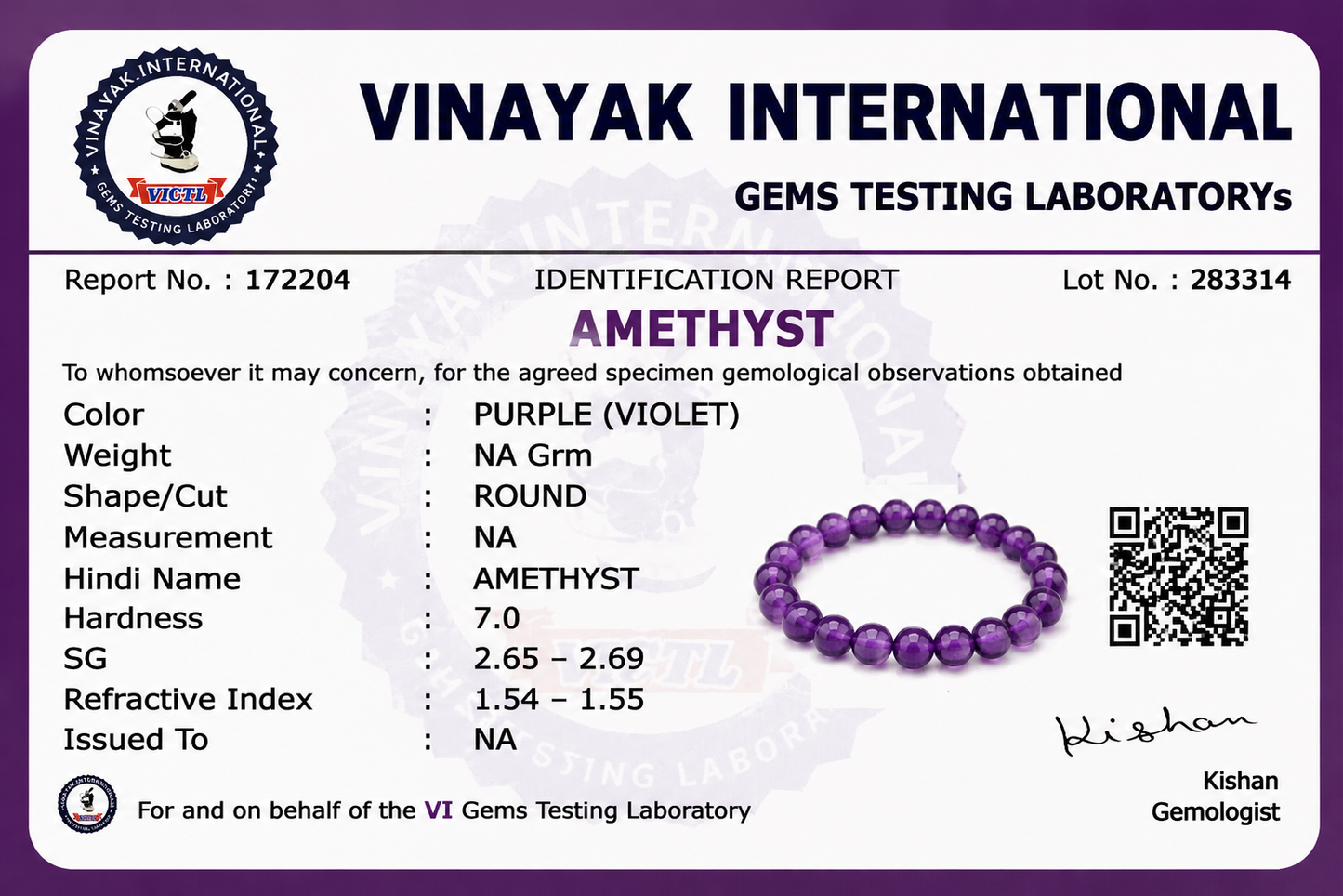 Natural Amethyst Bracelet for Peace, Positivity & Spiritual Growth