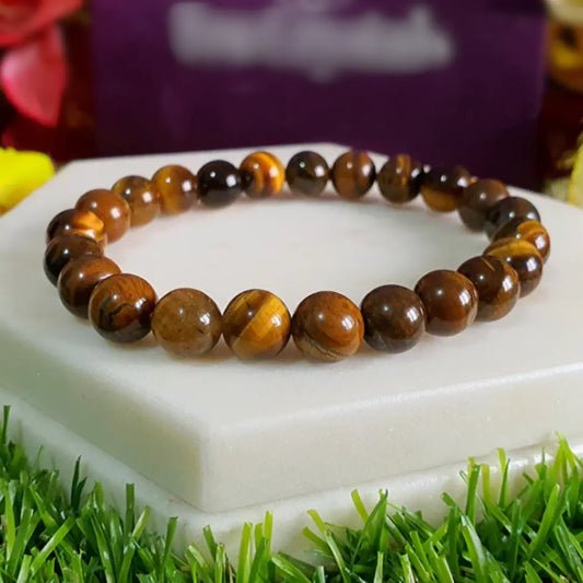 Tiger Eye Bracelet for Confidence, Protection & Success | Natural Stone Bracelet
